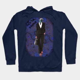 Blue lady pigeon Hoodie